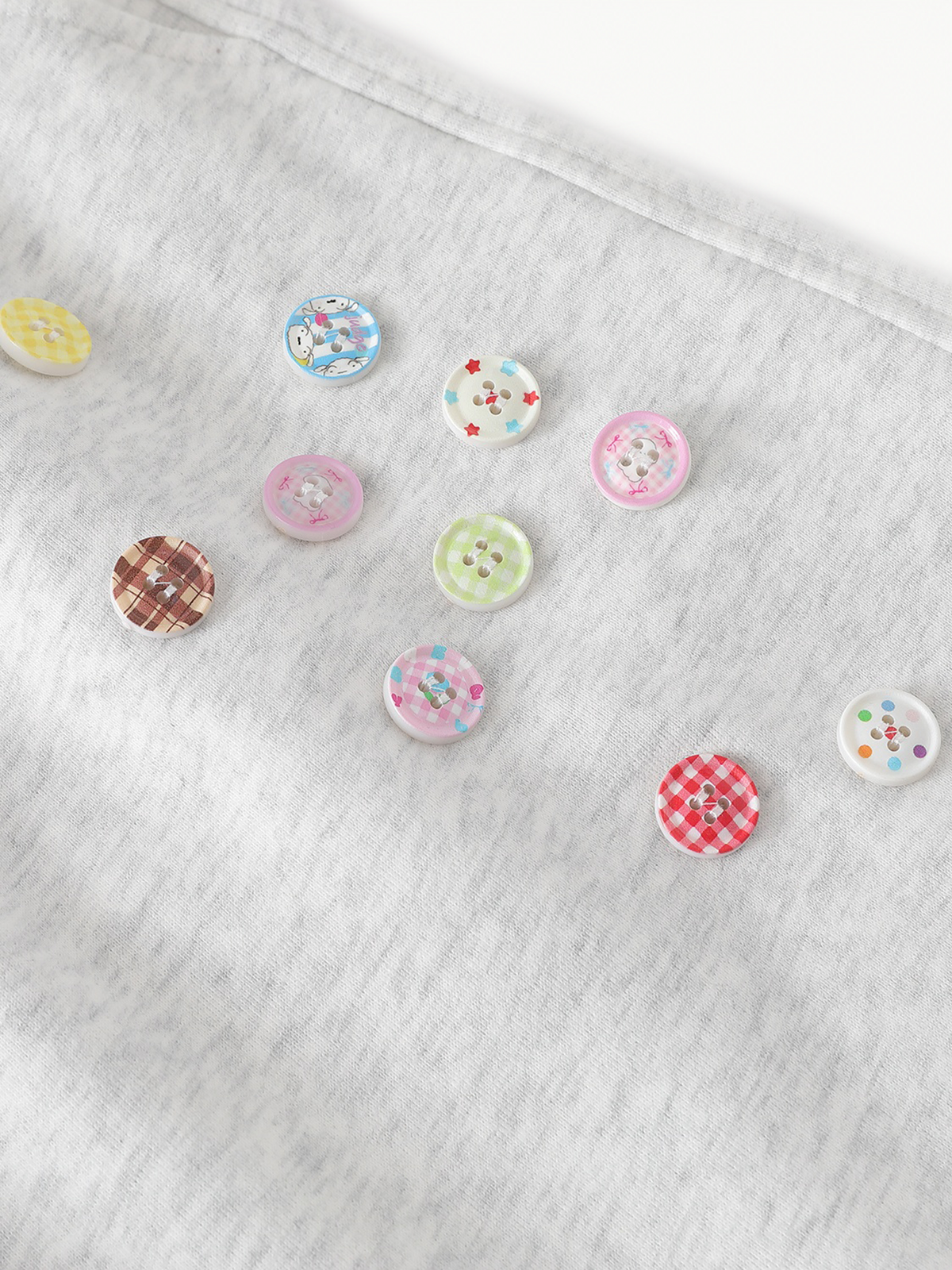 OYL-Lab Star Patchwork Button Baggy Sweatpants
