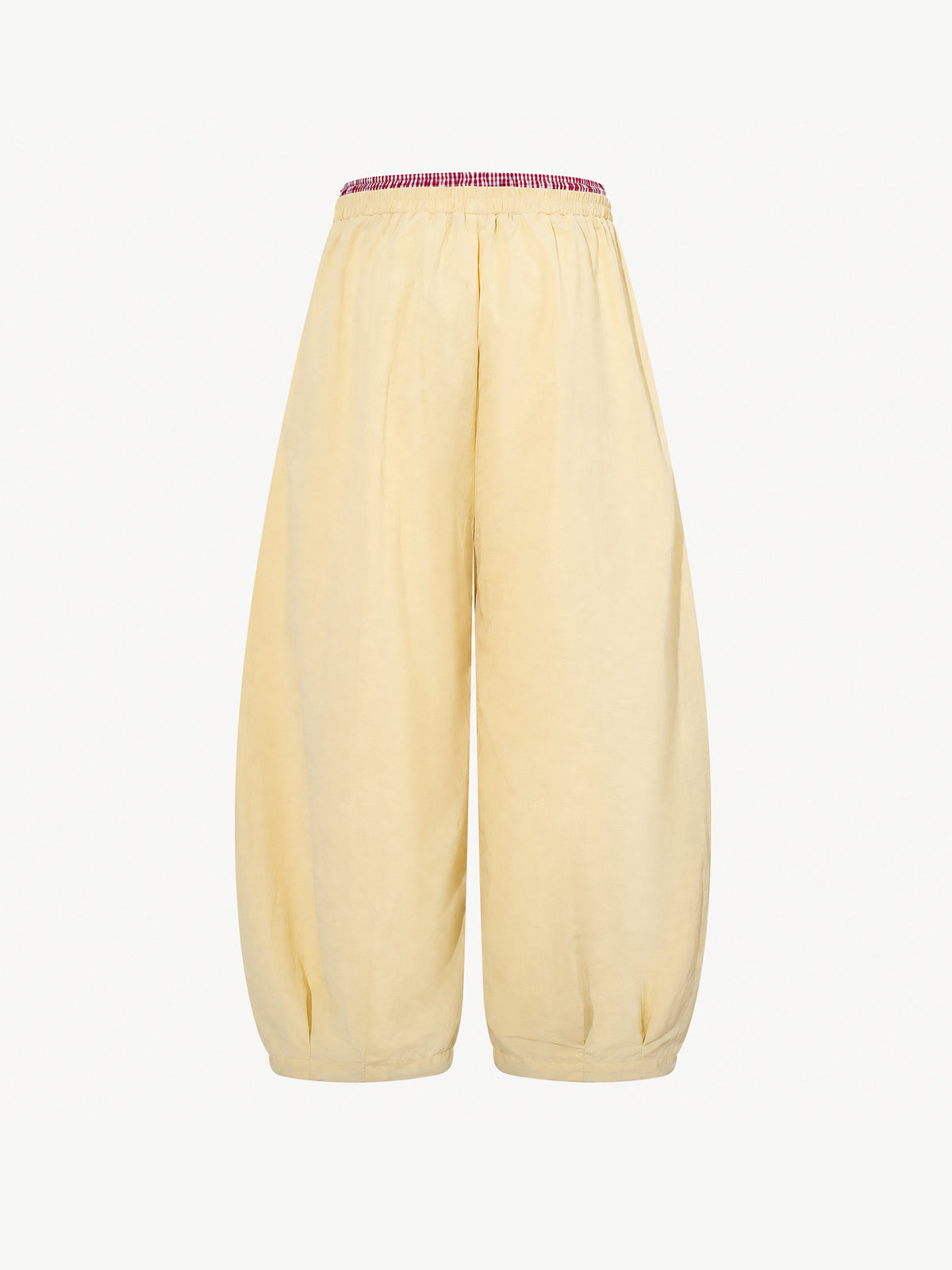 OYL-Lab Crinkle Embroidery Parachute Pants