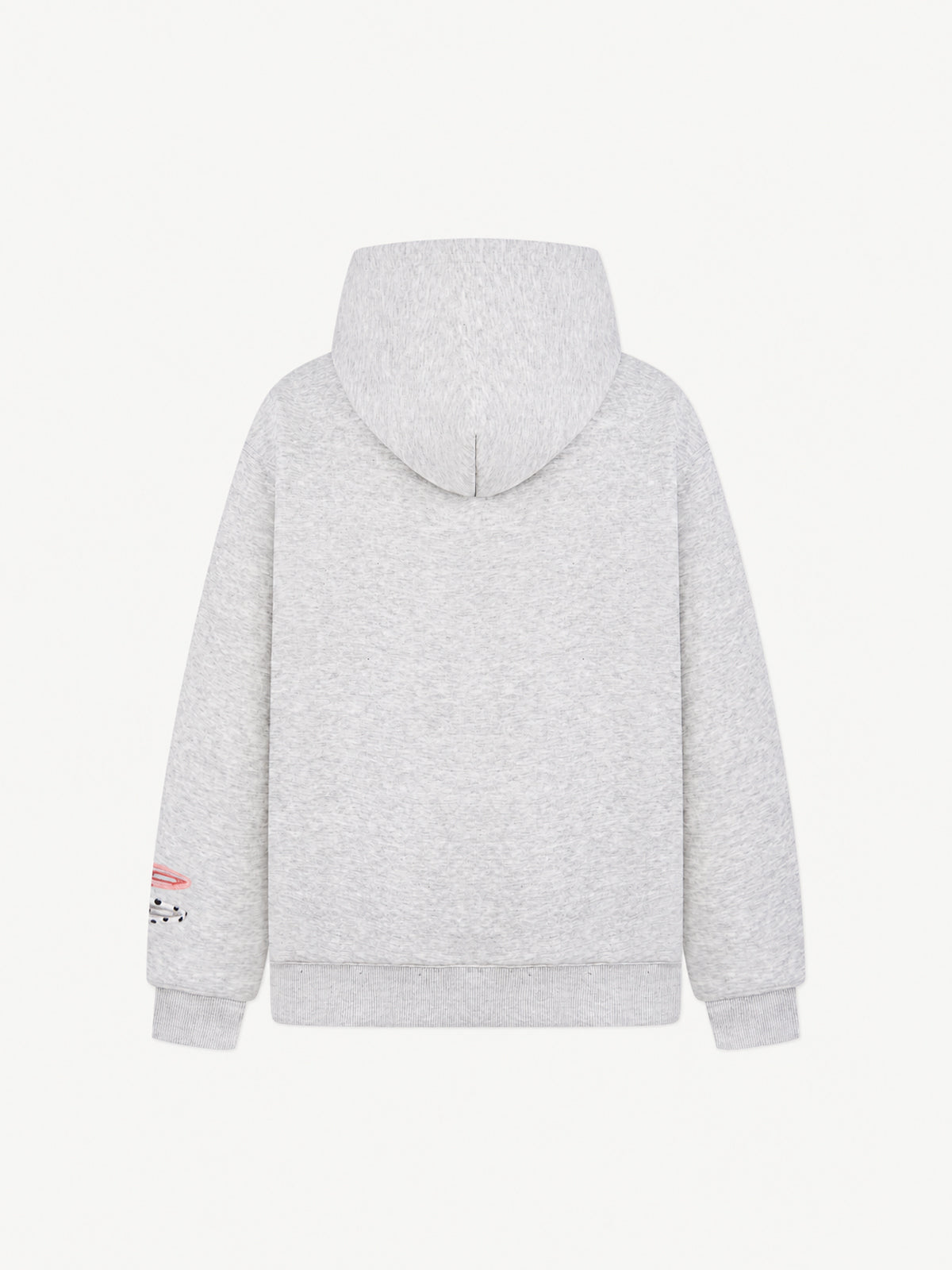OYL-Lab 3D Hair Clip Decor Zip Up Hoodie