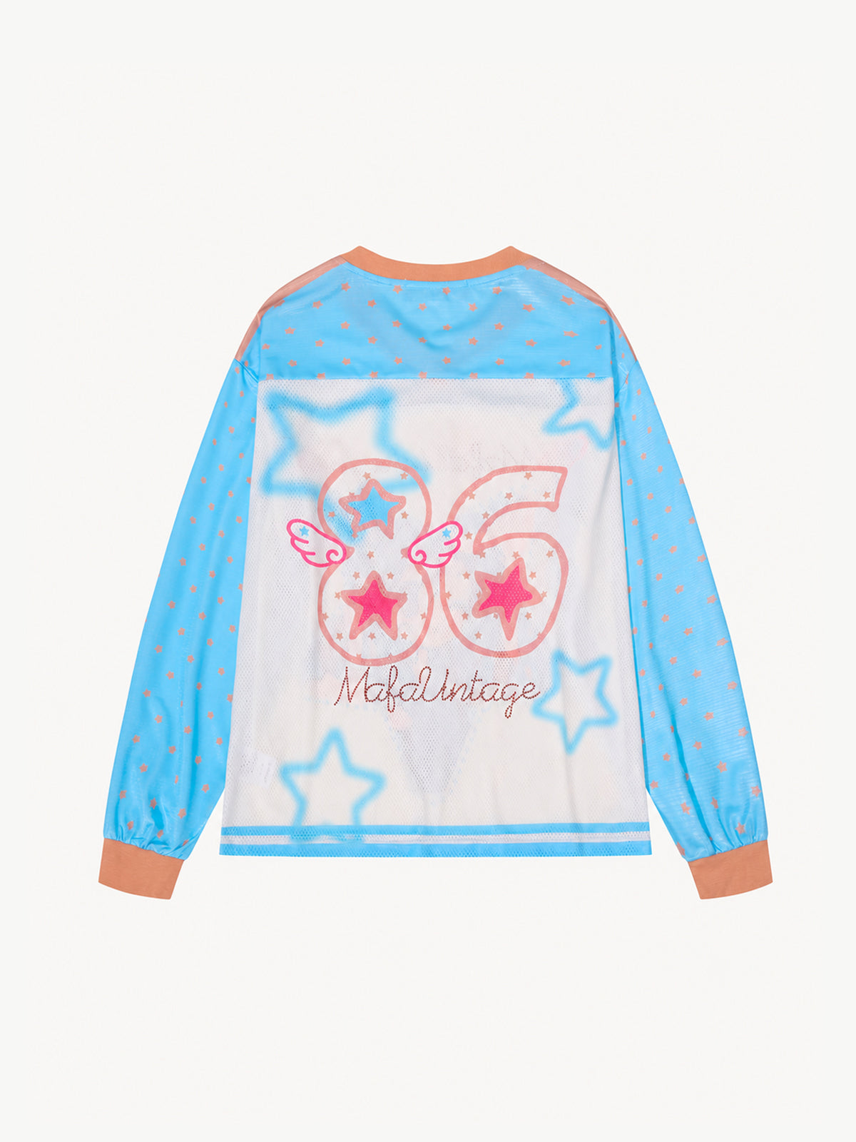 OYL-Lab Anime Girl Graphic Jersey Long Sleeve Tee