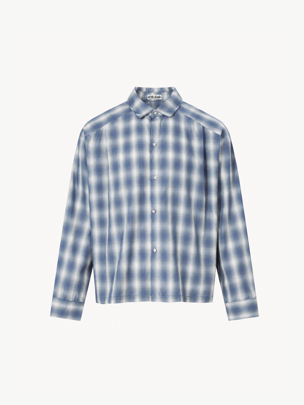 OYL-Lab Ombre Plaid Long-Sleeve Shirt