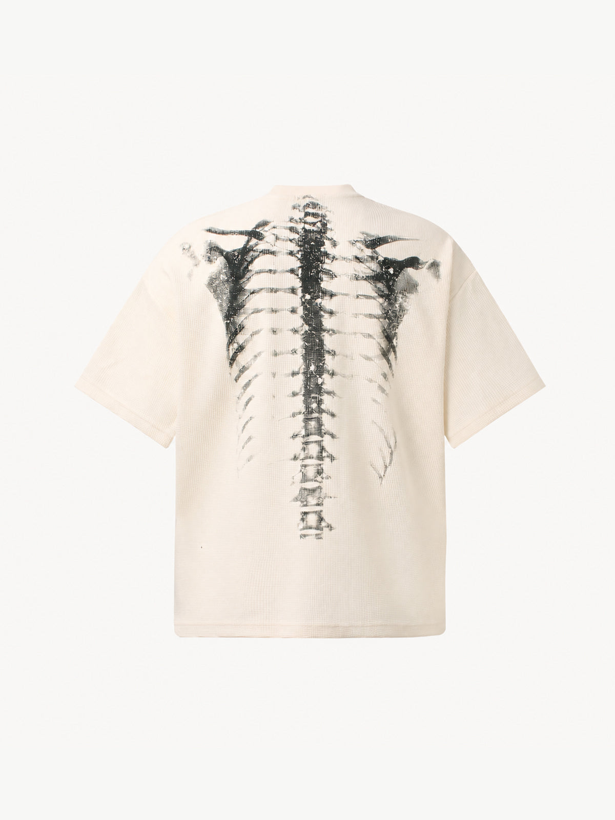 OYL-Lab Waffle Knit Skeleton Graphic Tee