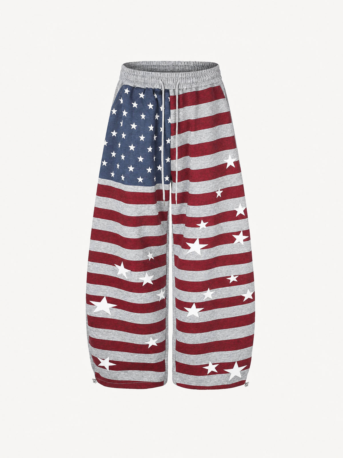 OYL-Lab American Flag Print Baggy Sweatpants