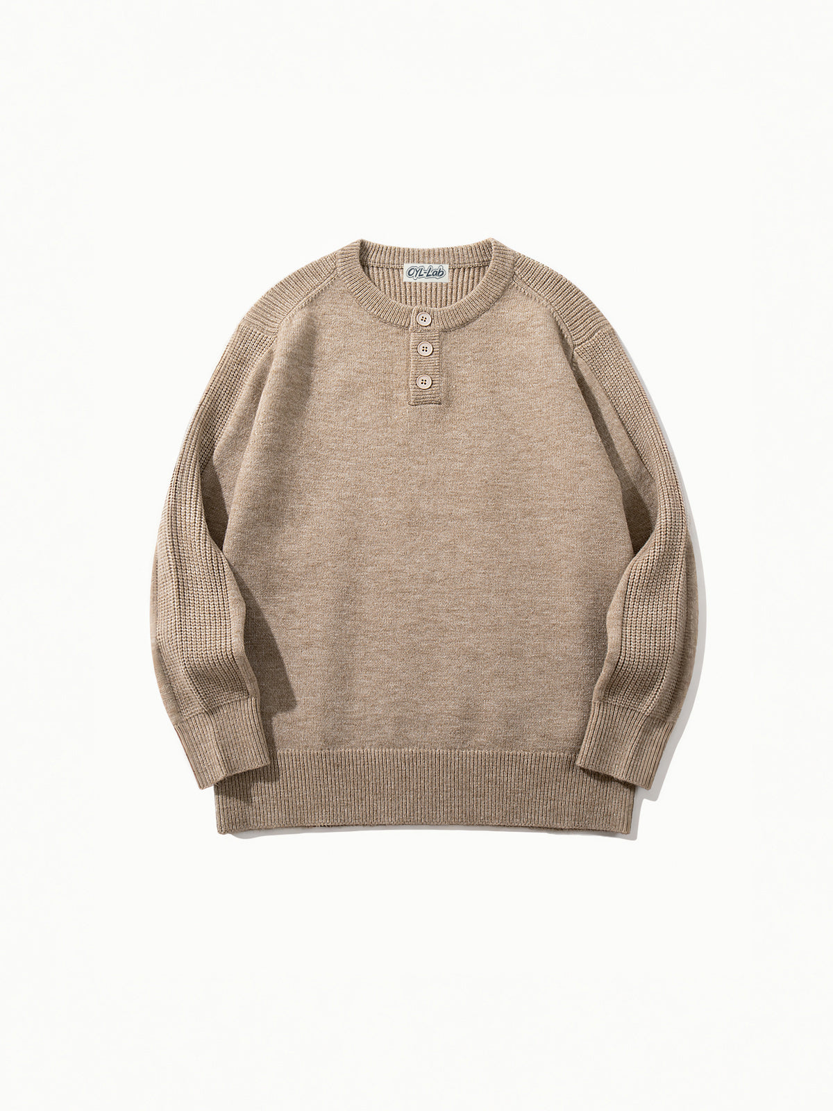 OYL-Lab Henley Collar Sweater