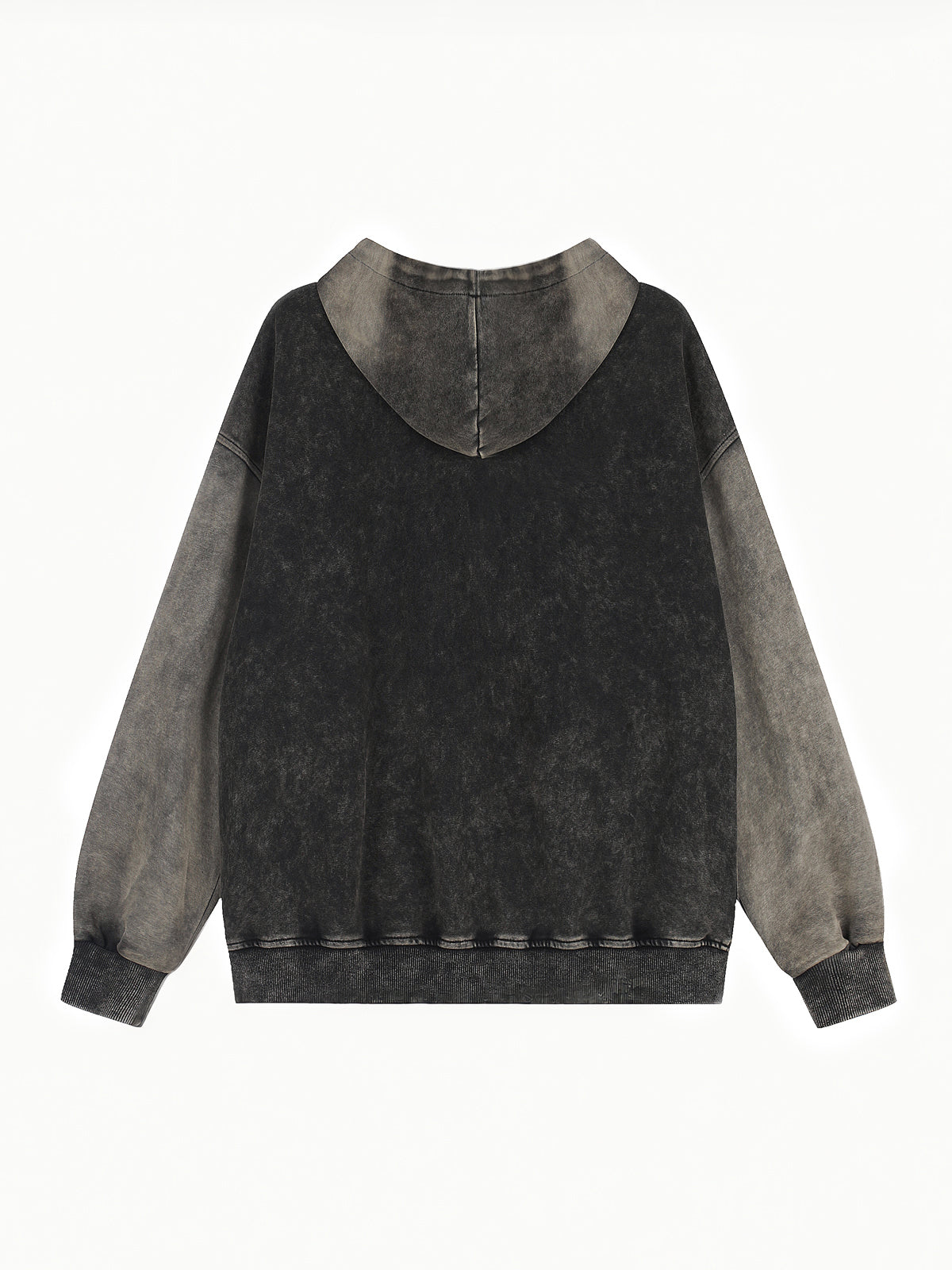 OYL‑Lab Vintage Washed Horse Graphic Zip‑Up Hoodie