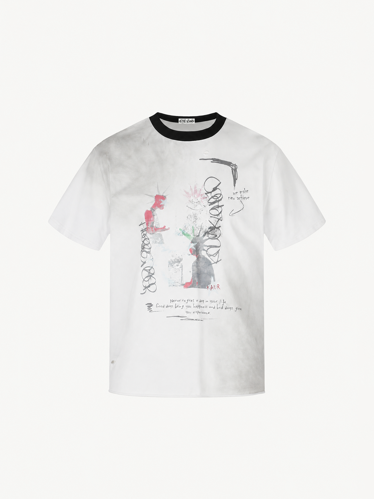 OYL-Lab Cartoon Rabbit Hand Doodle Tee