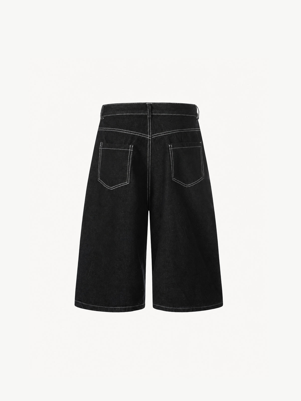 OYL-Lab Towel Embroidered Star Baggy Denim Jorts