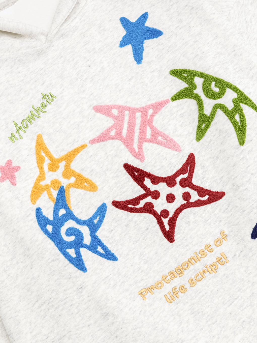 OYL-Lab Multicolor Star Towel Embroidered Hoodie