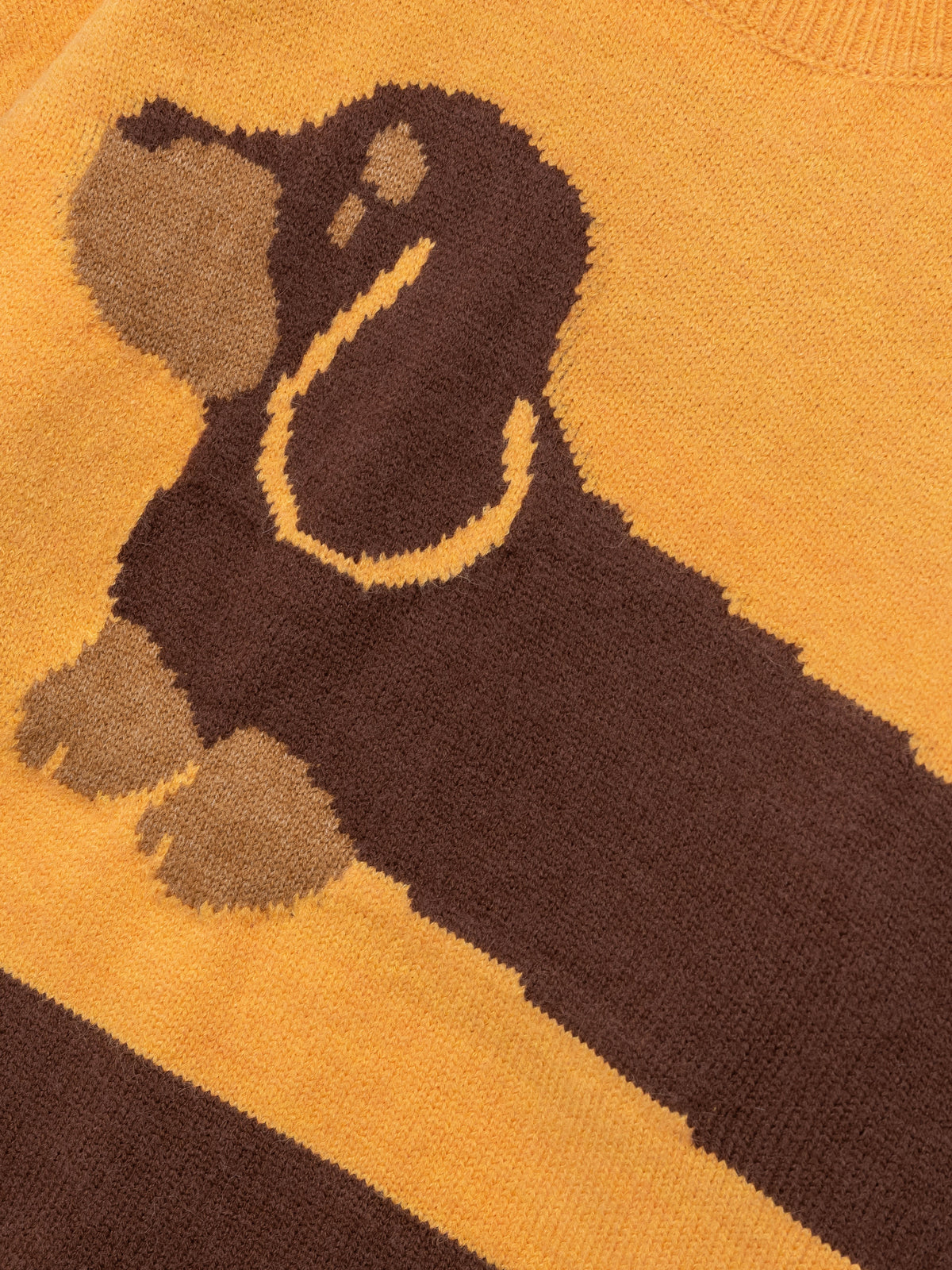 OYL-Lab Dachshund Jacquard Stripe Sweater