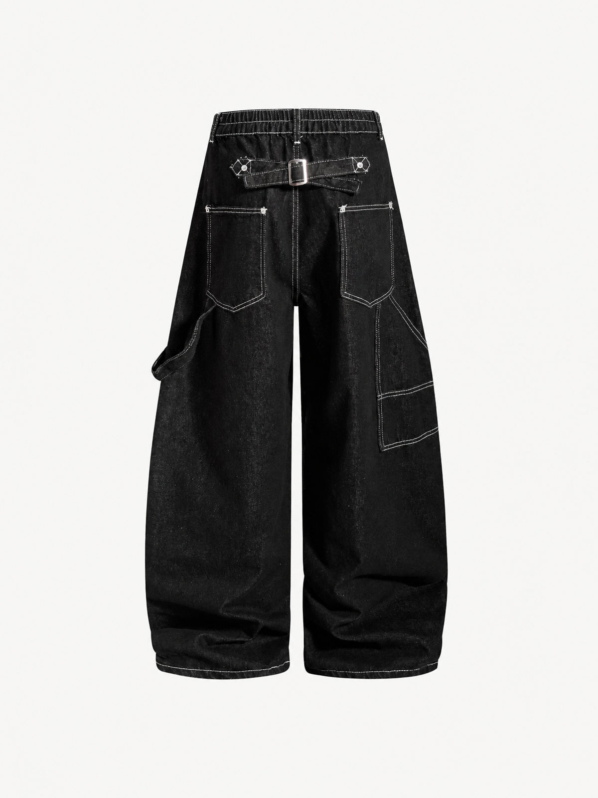 OYL-Lab Contrast Stitch Baggy Carpenter Jeans