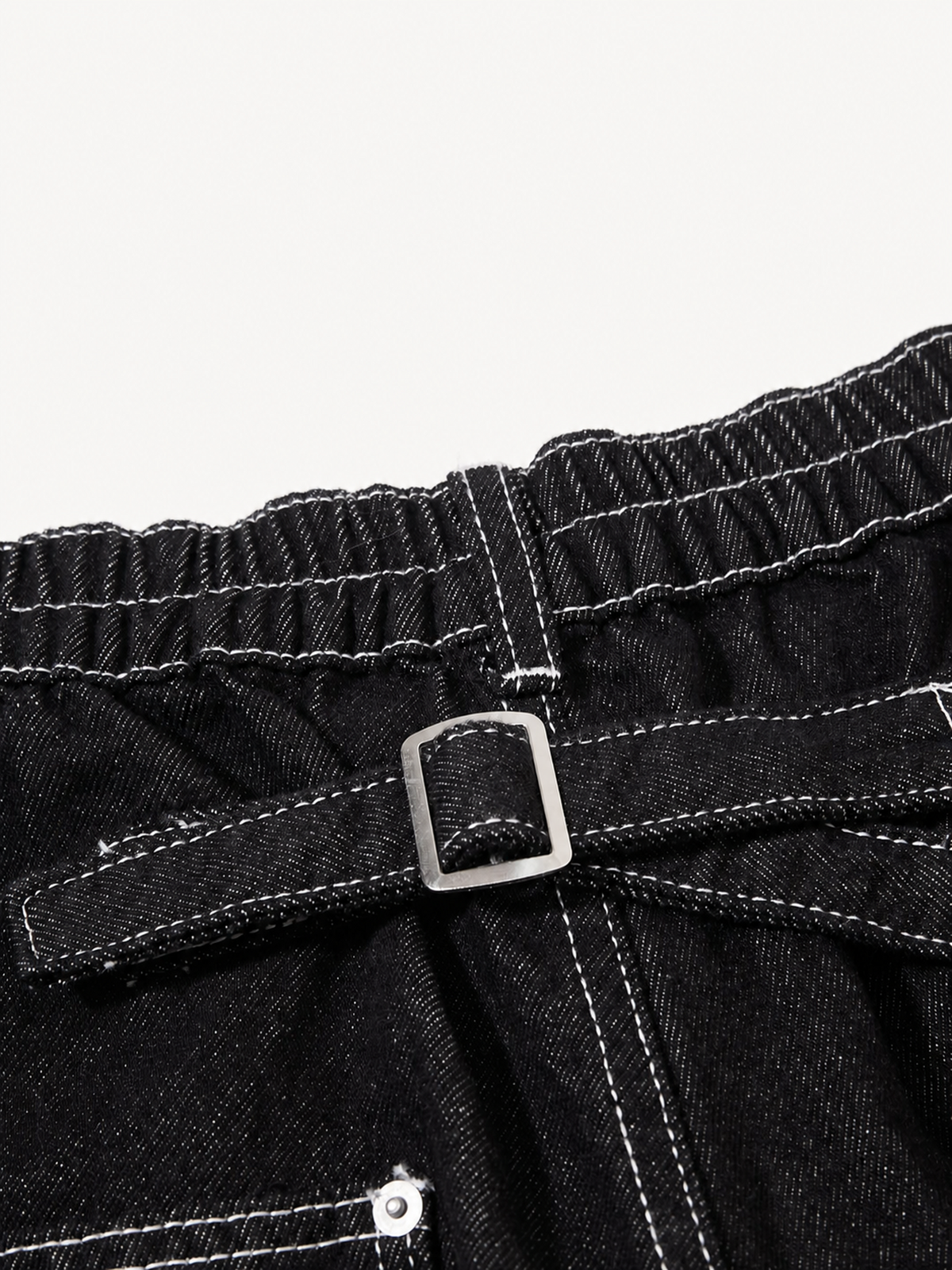 OYL-Lab Contrast Stitch Baggy Carpenter Jeans