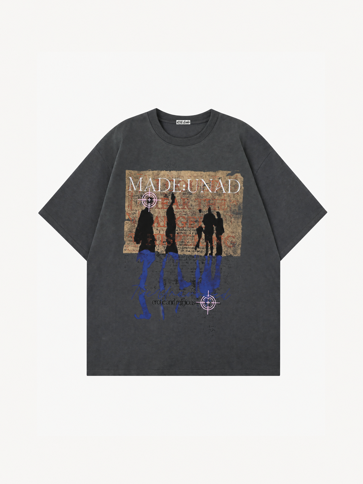 OYL-Lab Grunge Faded Collage Graphic Tee