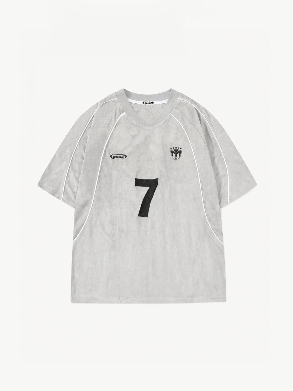 OYL-Lab Suede Soccer Jersey #7 V Neck Tee