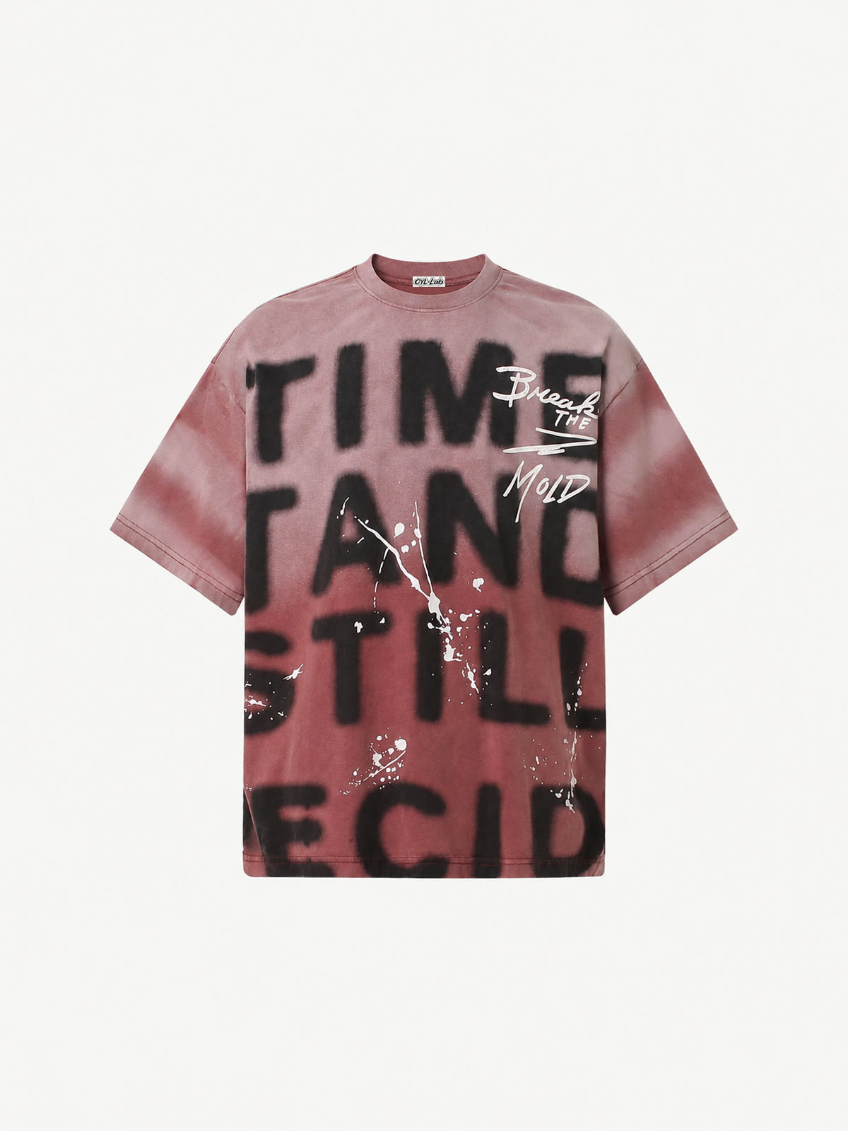 OYL-Lab Spray Dye Splatter Letter Tee