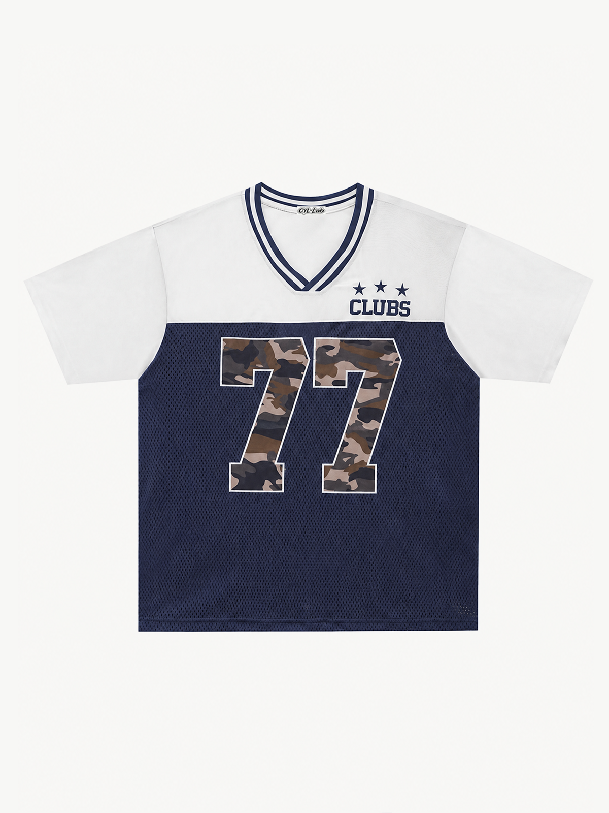 OYL-Lab Color Block 77 Camo Number Jersey Tee