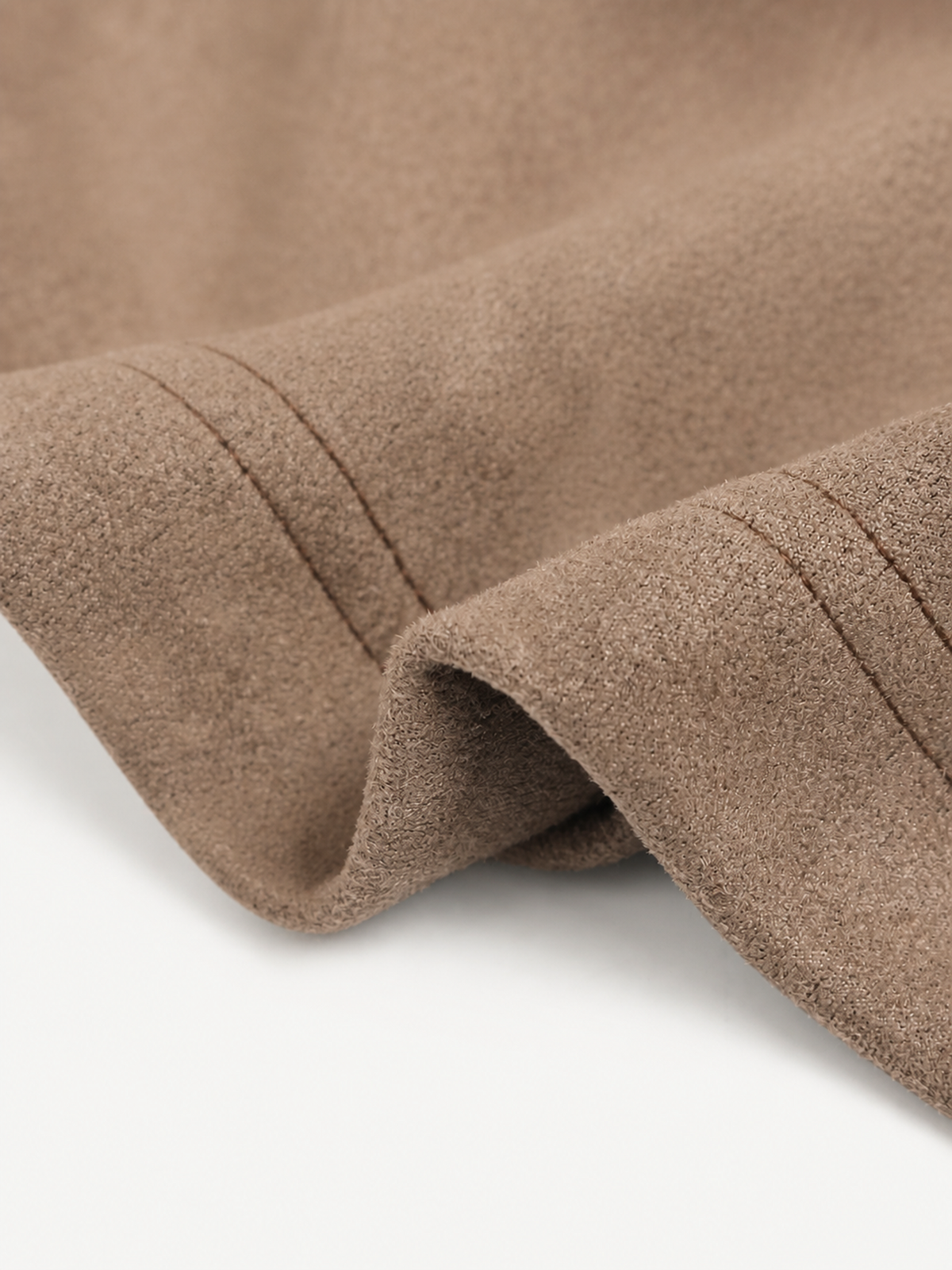 OYL-Lab Suede Patchwork Long Sleeve Tee