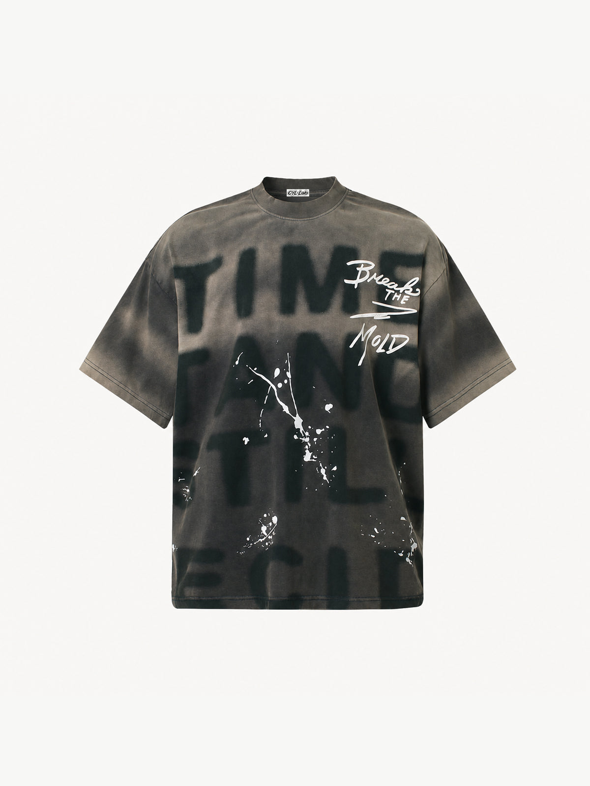 OYL-Lab Spray Dye Splatter Letter Tee