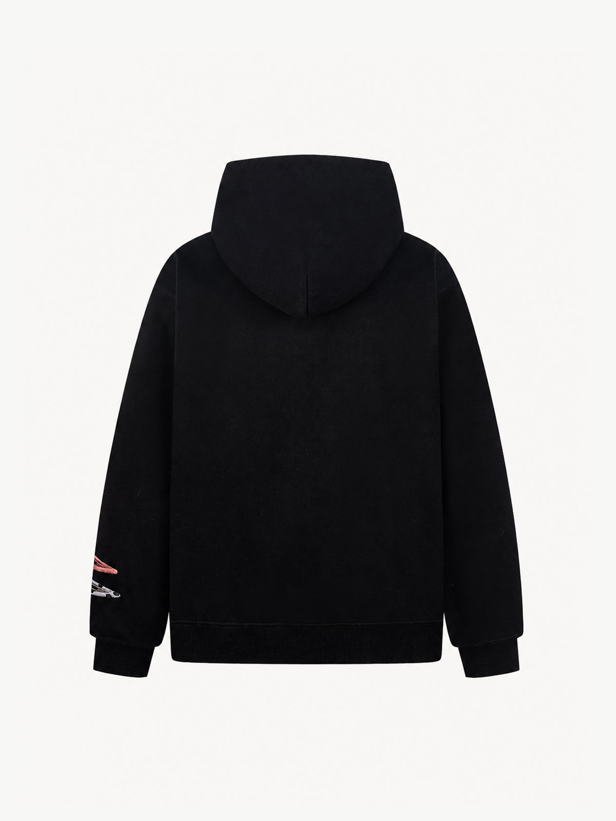 OYL-Lab 3D Hair Clip Decor Zip Up Hoodie