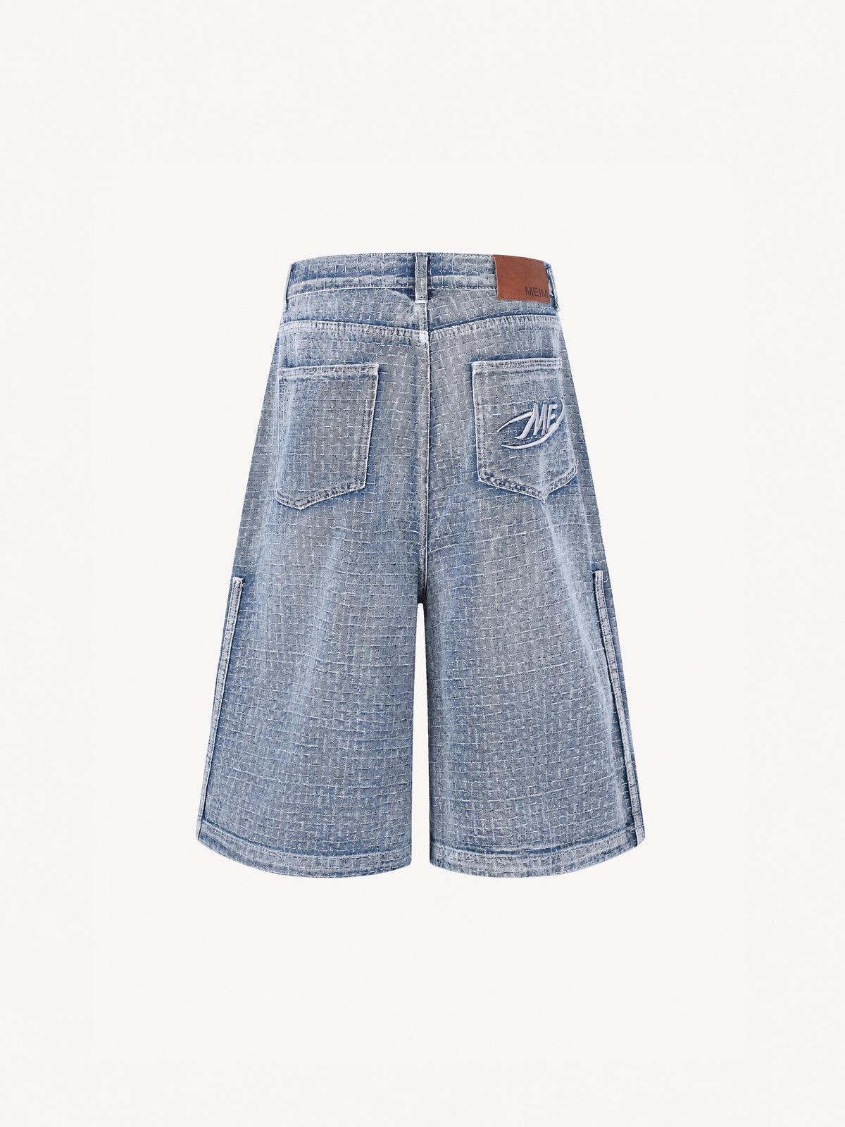 OYL-Lab Textured Grid Baggy Jorts