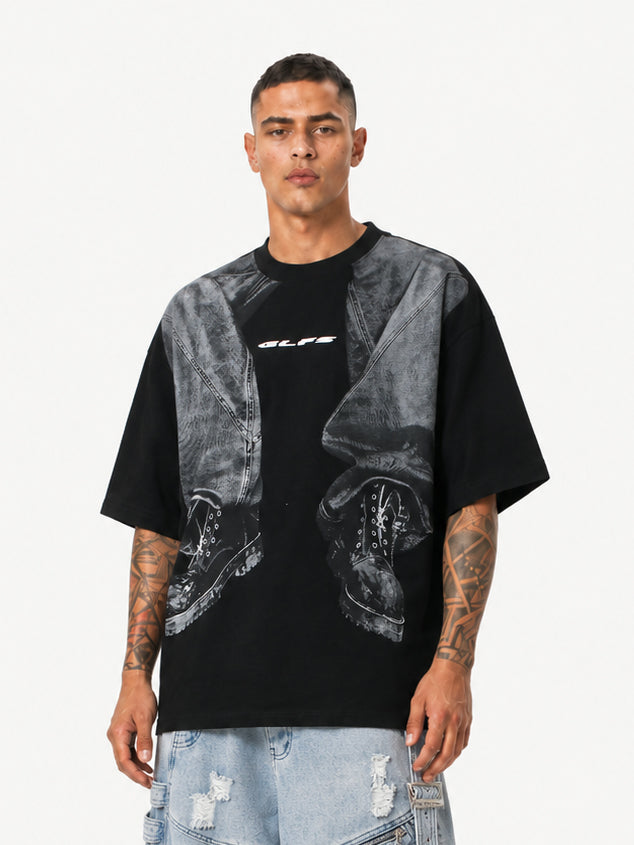 OYL-Lab 3D Faux Optical Illusion Tee