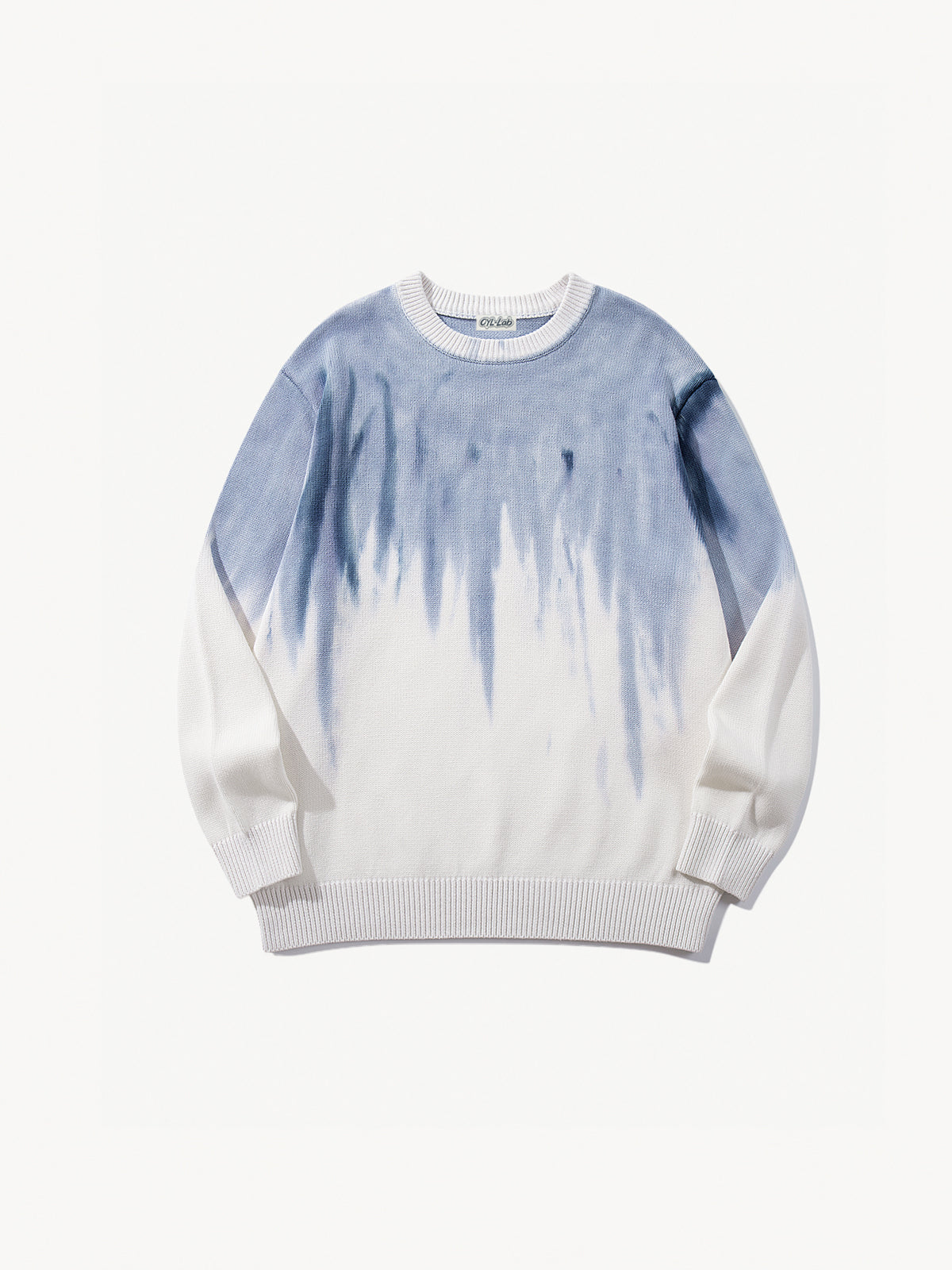 OYL-Lab Gradient Tie‑Dye Crewneck Sweater