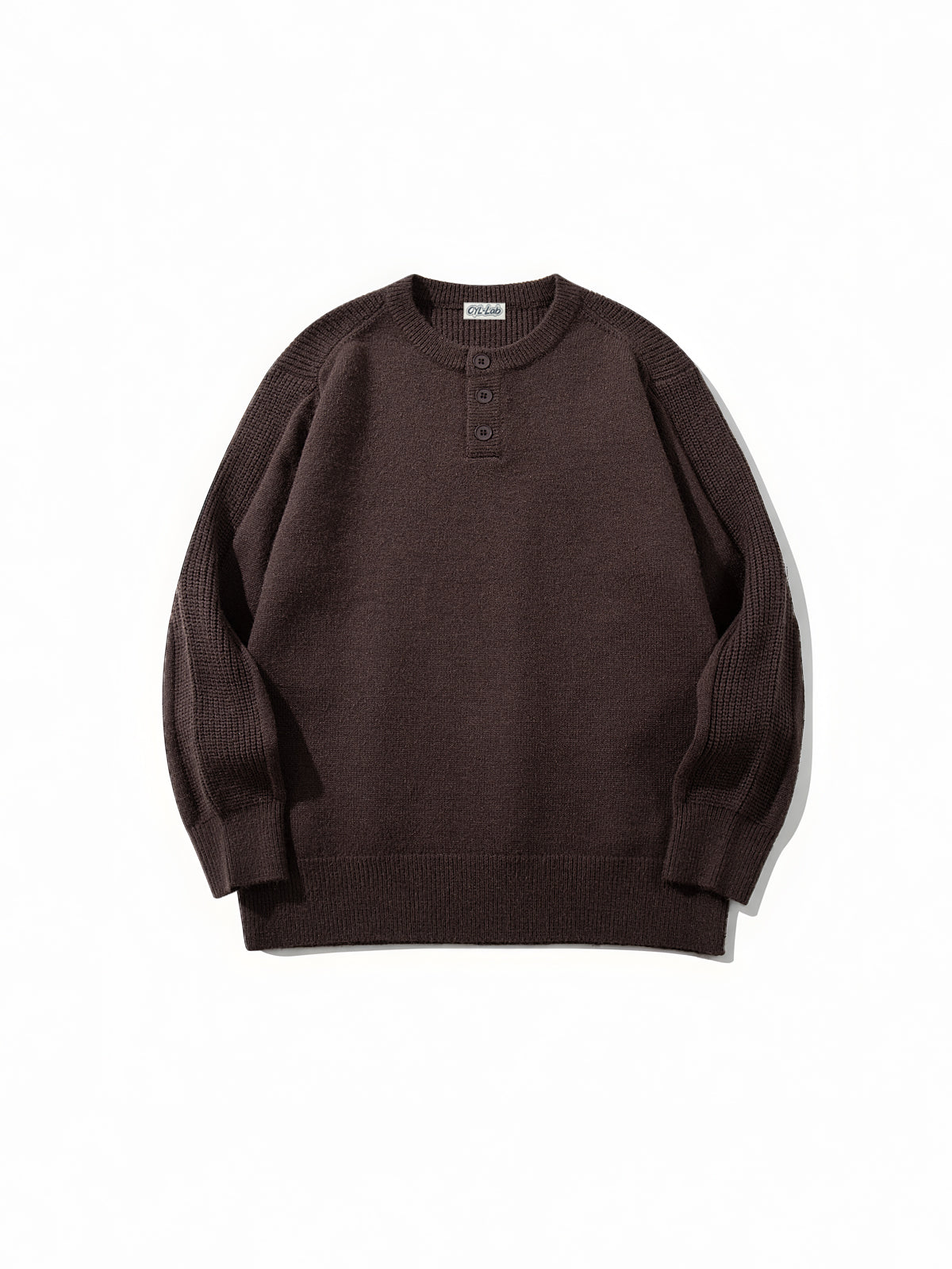 OYL-Lab Henley Collar Sweater