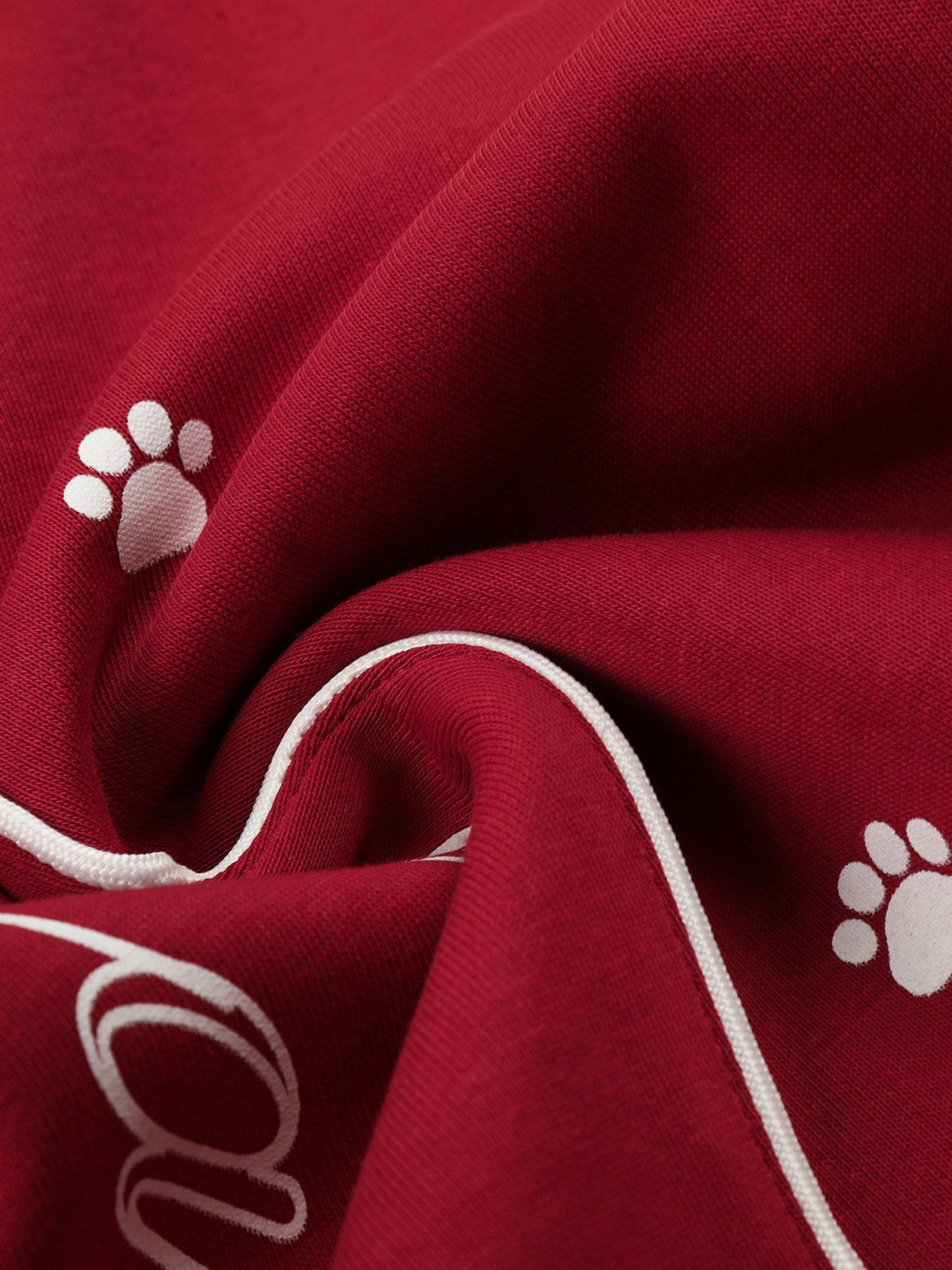 OYL-Lab Paw & Star Print Curved Balloon‑Leg Sweatpants
