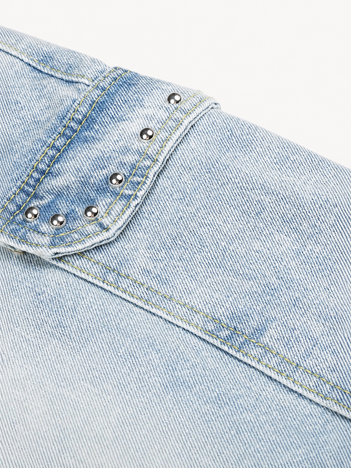 OYL-Lab Metal Stud Baggy Cargo Denim Pants