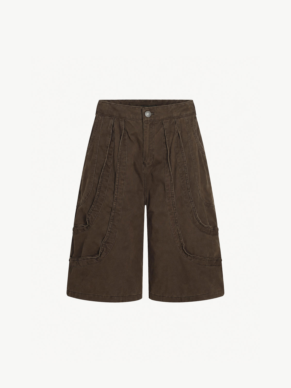 OYL-Lab Deconstructed Seam Panel Cargo Shorts
