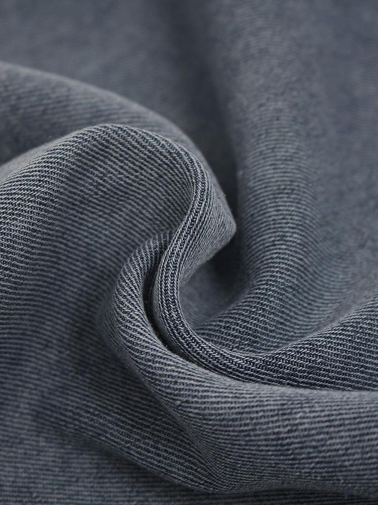 OYL-Lab Frayed Patch Embroidery Acid Wash Tee