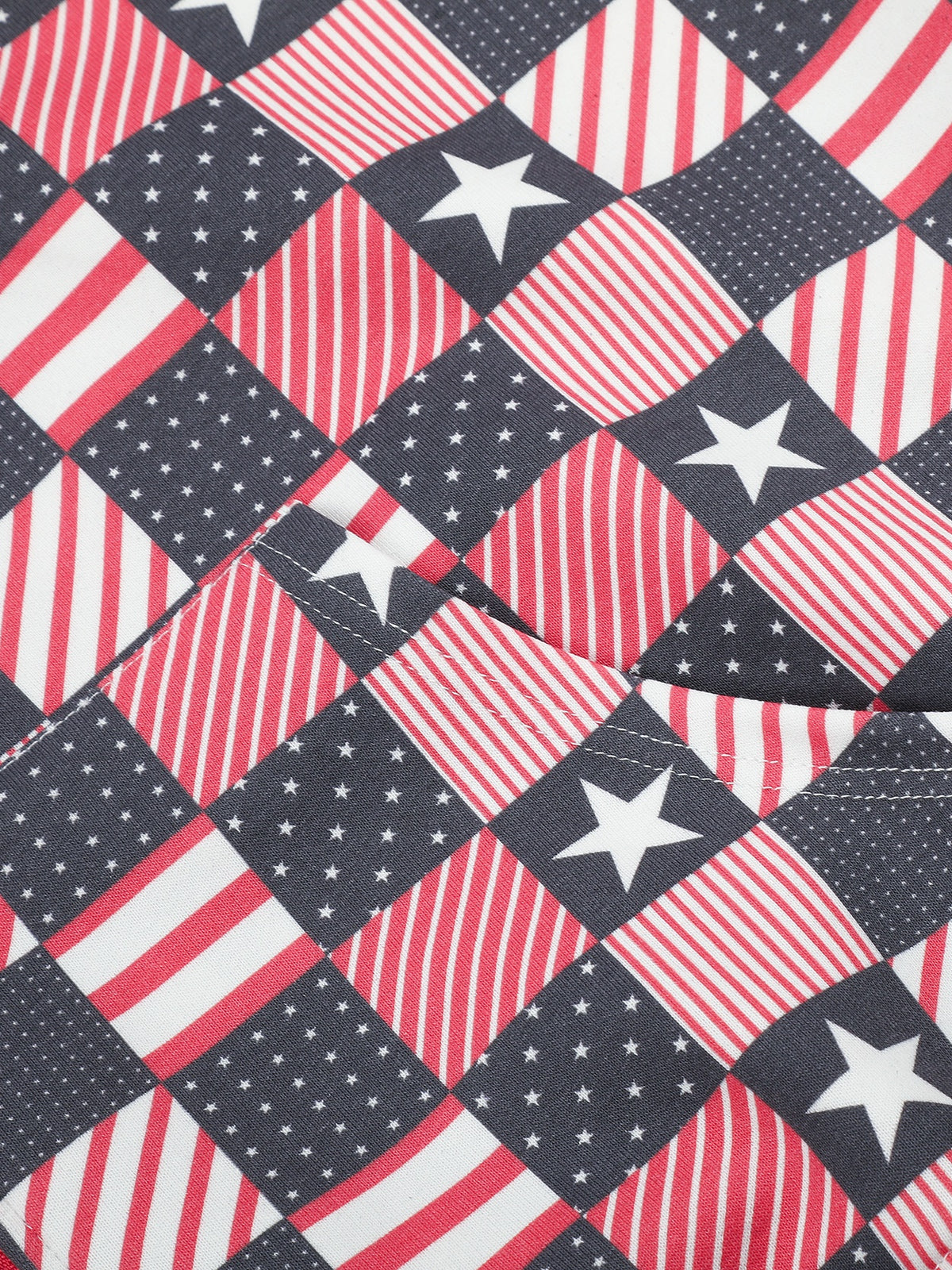 OYL‑Lab American Flag Checkerboard Full-Zip Hoodie