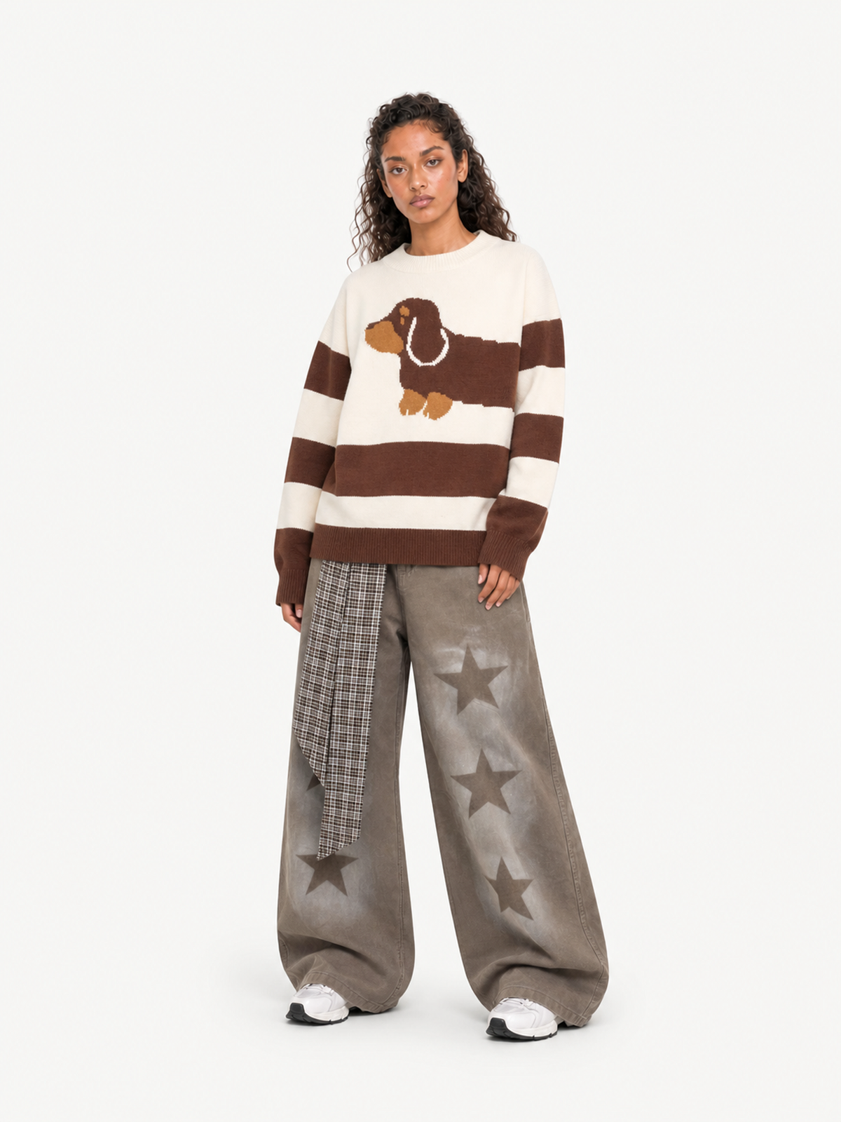 OYL-Lab Vintage Star Washed Baggy Jeans