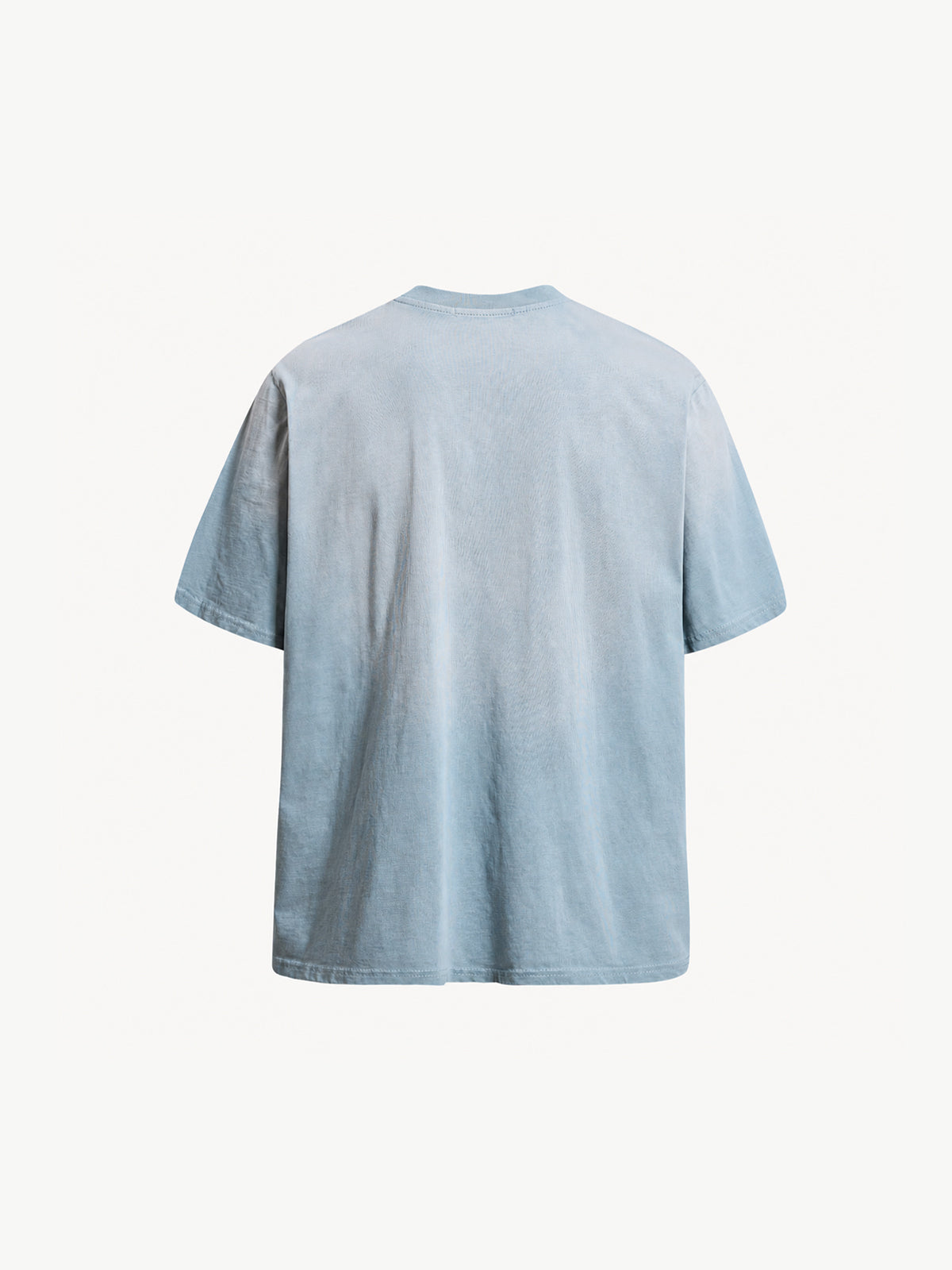 OYL-Lab Frayed Denim Patch Embroidery Tee
