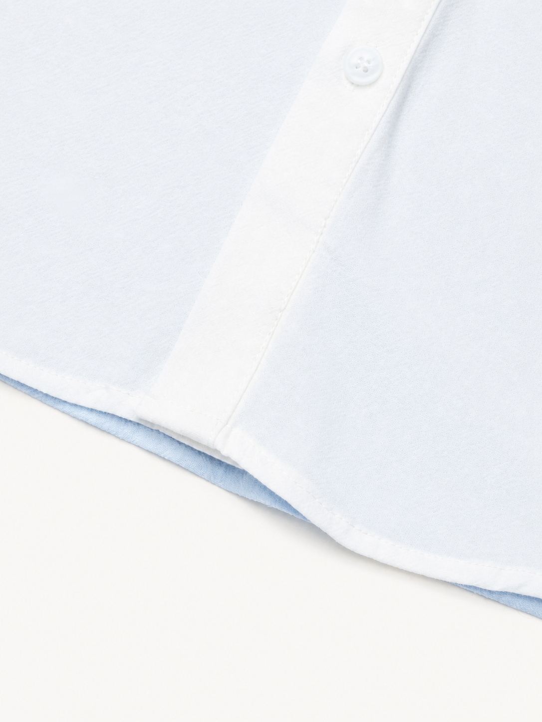 OYL-Lab Color Block Cat Embroidery Short Sleeve Shirt