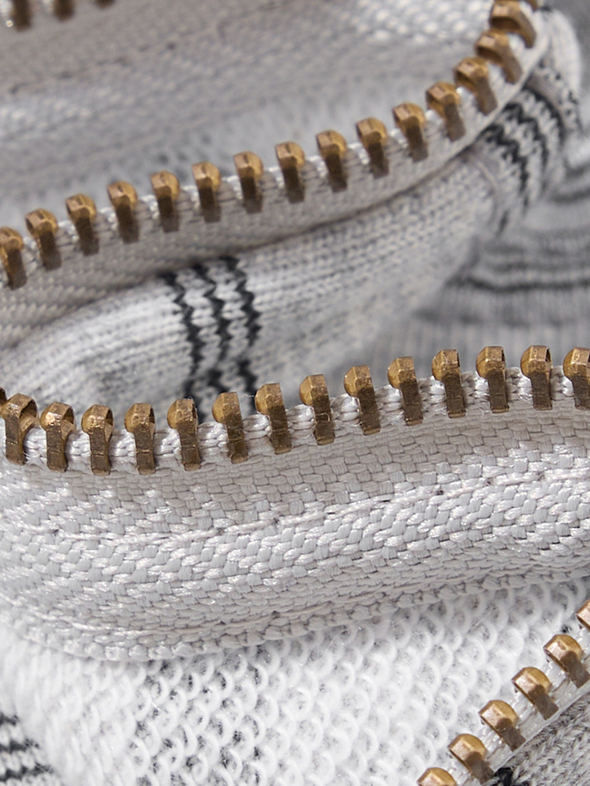 OYL‑Lab Striped Full‑Zip Cropped Hoodie