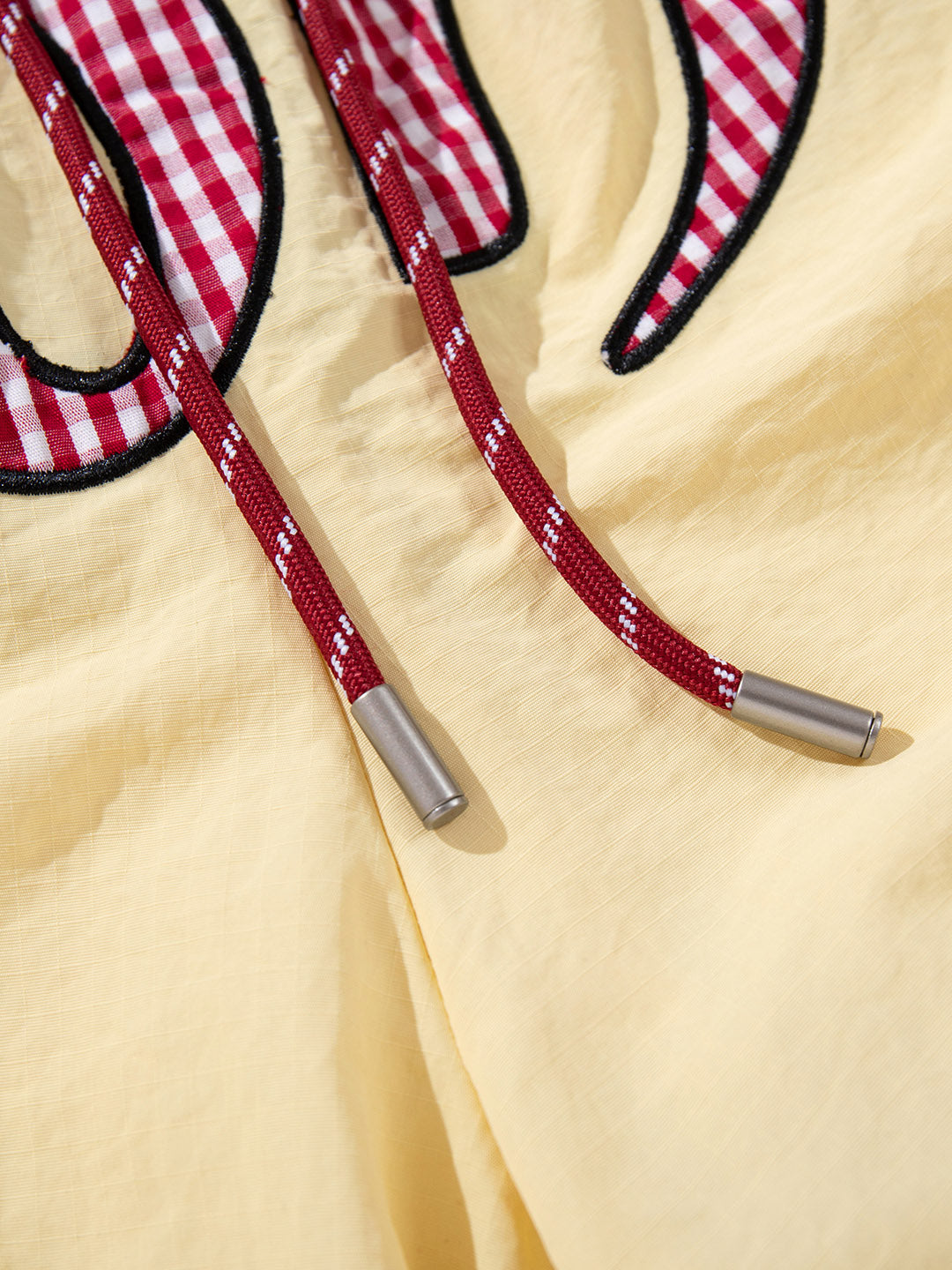OYL-Lab Crinkle Embroidery Parachute Pants