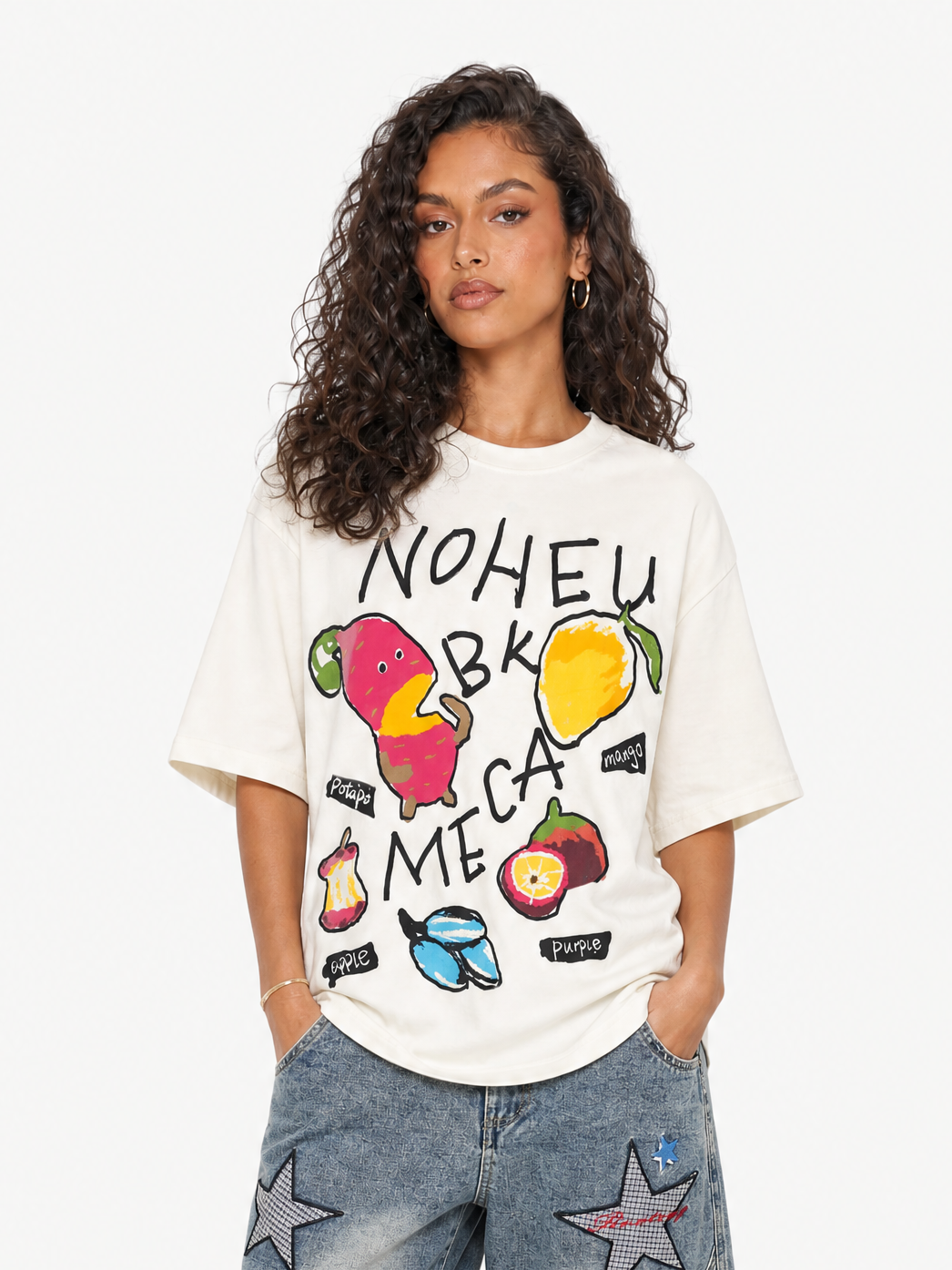 OYL-Lab Hand Drawn Cartoon Fruit Tee