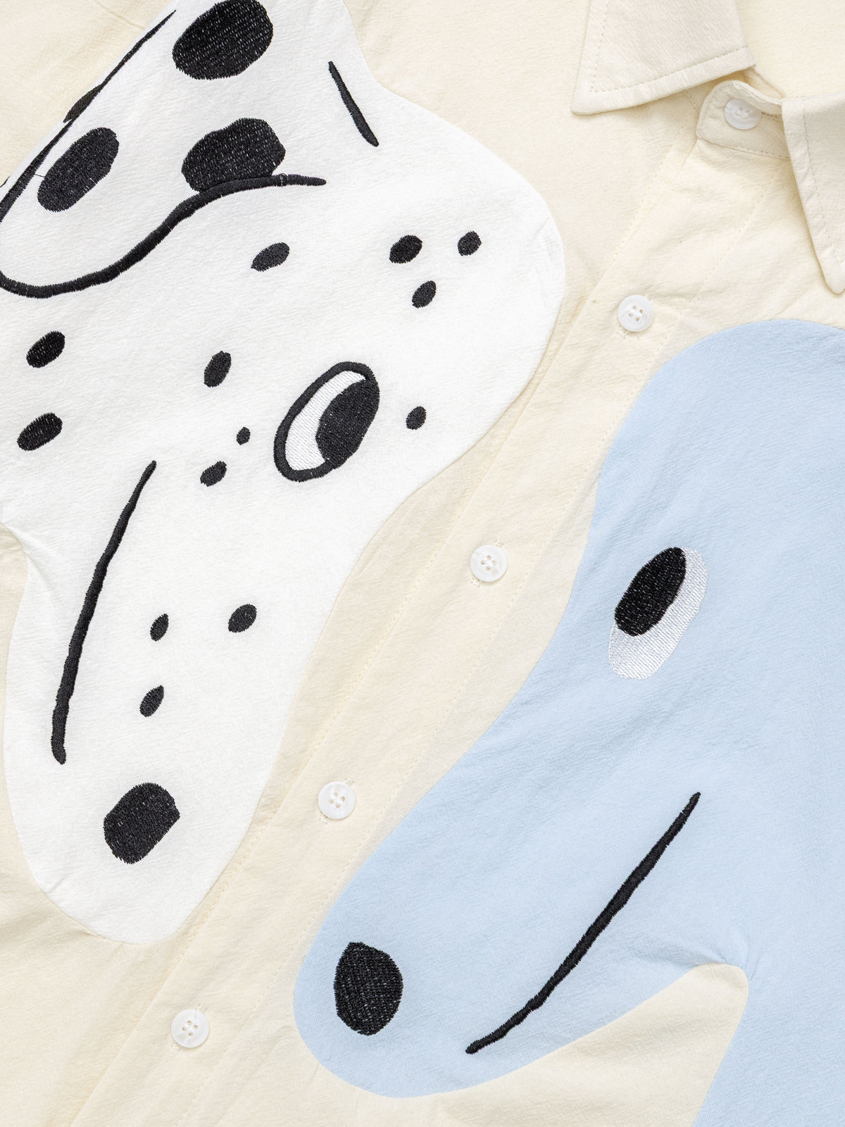 OYL-Lab Dog Embroidery Long Sleeve Shirt
