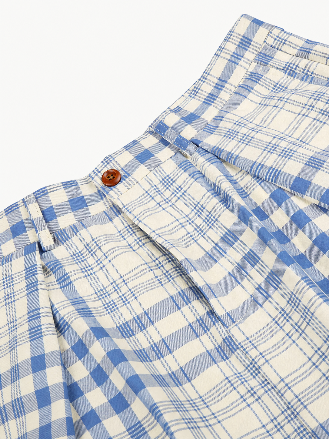 OYL-Lab Pleated Plaid Casual Trousers