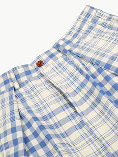 OYL-Lab Pleated Plaid Casual Trousers