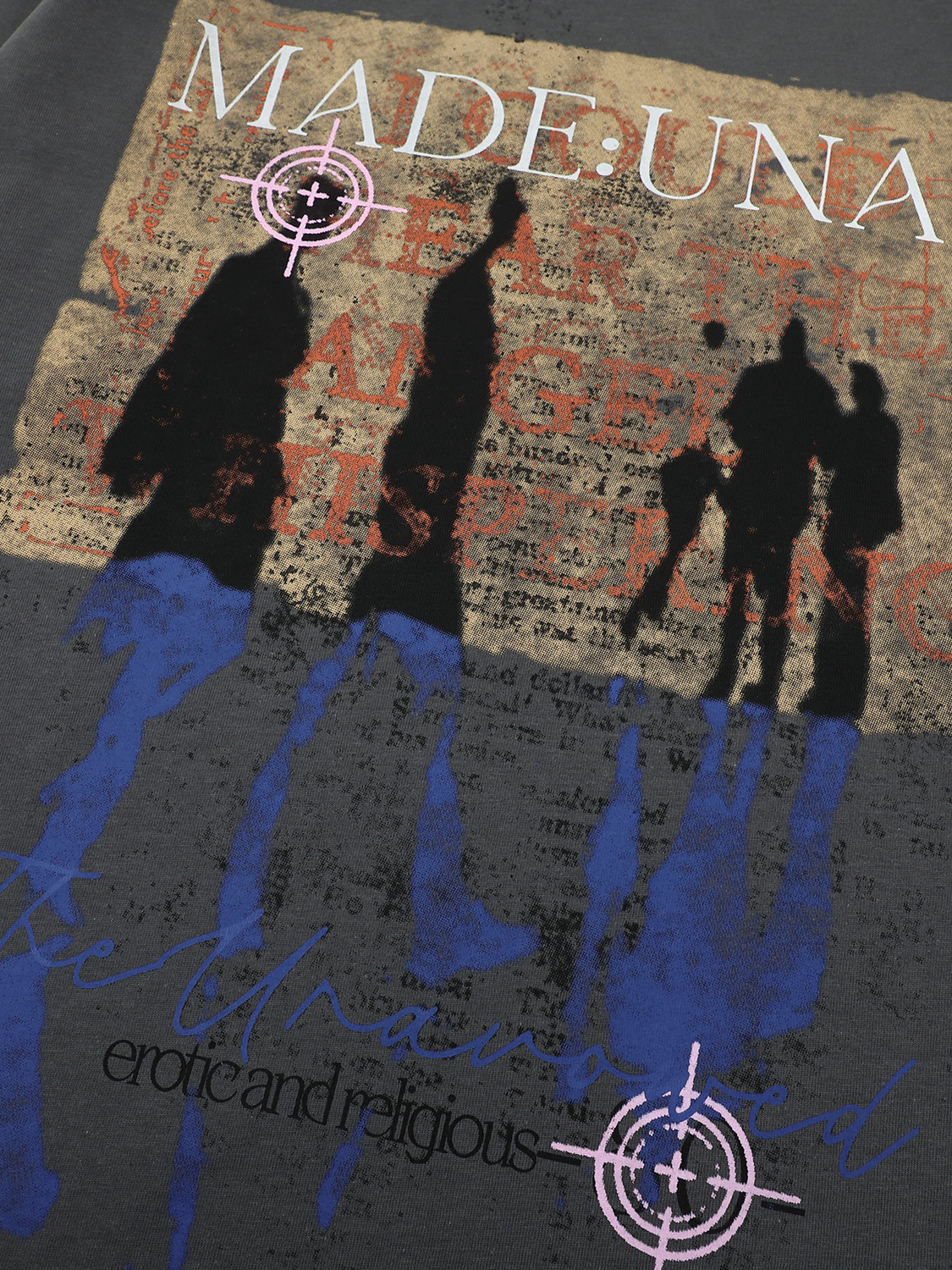 OYL-Lab Grunge Faded Collage Graphic Tee