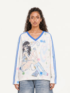 OYL-Lab Y2K Anime Girl Print Long Sleeve Tee