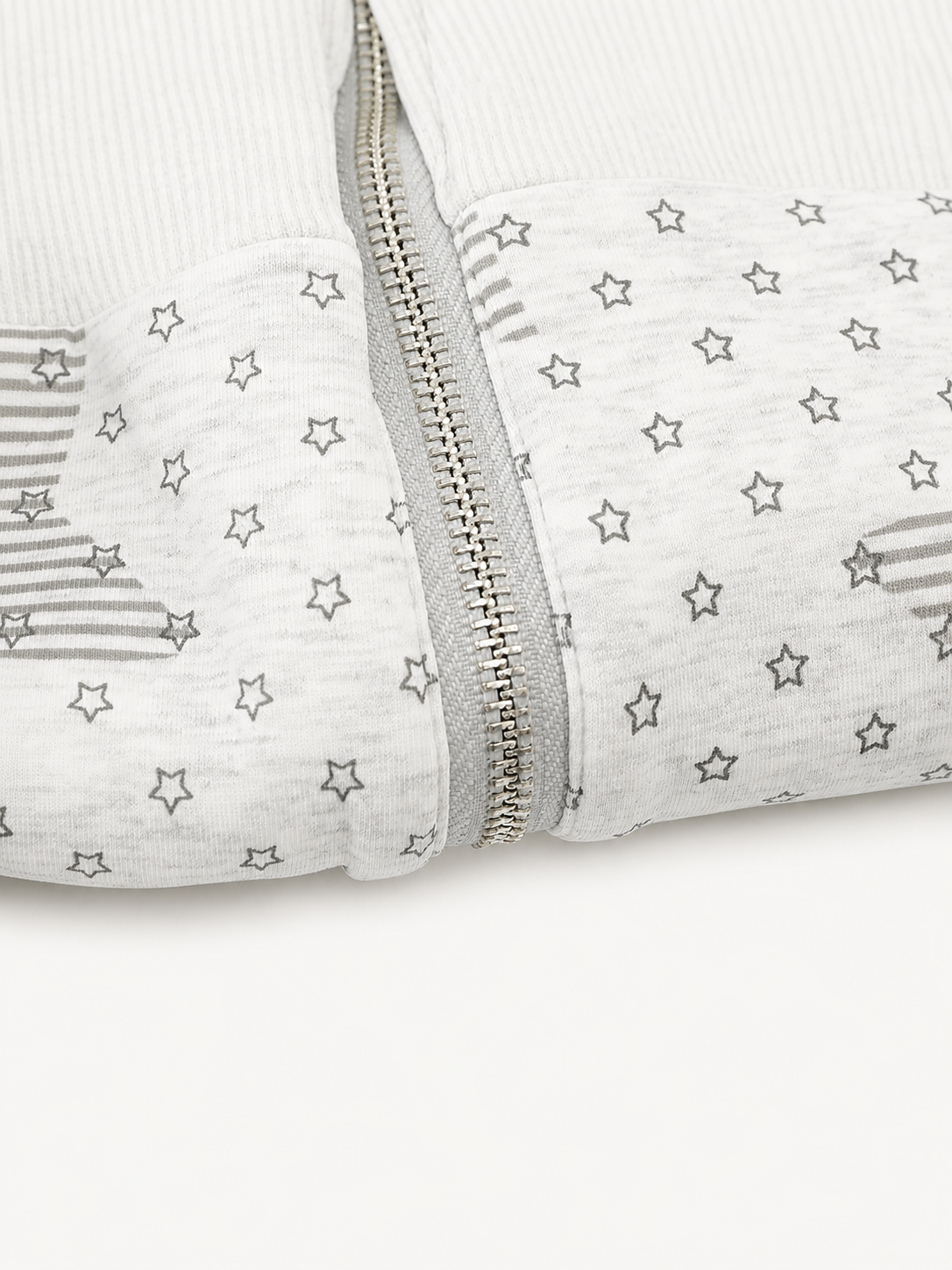 OYL-Lab Star Print  Embroidery Zip Up Hoodie
