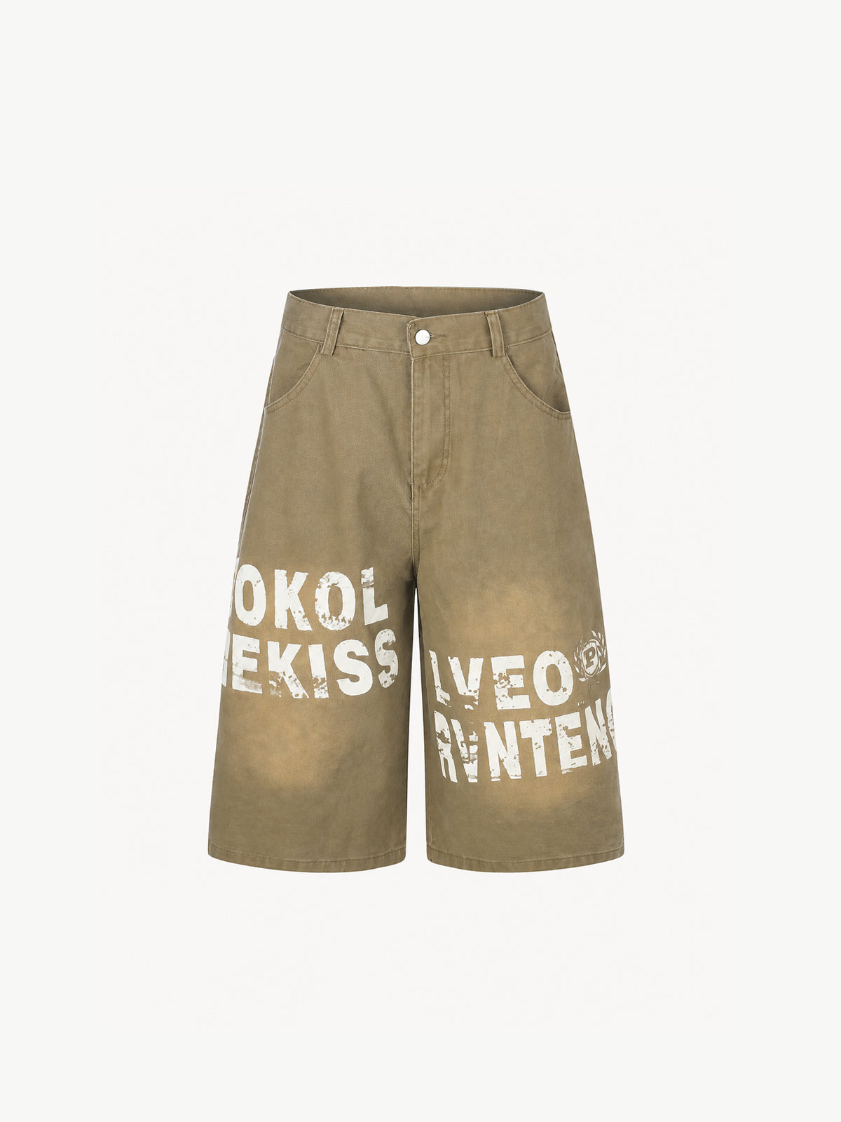 OYL-Lab Vintage  Letter Jorts