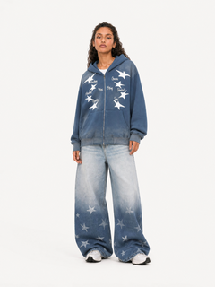OYL-Lab Gradient Star Print Jeans