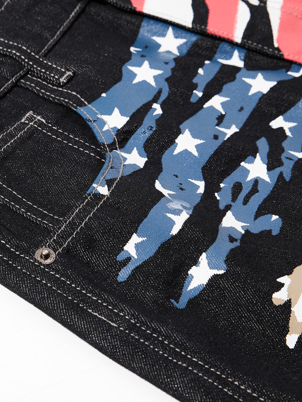 OYL-Lab Camo USA Flag Baggy Jeans