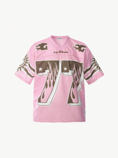 OYL-Lab Mesh Flame 77 Graphic Jersey Tee