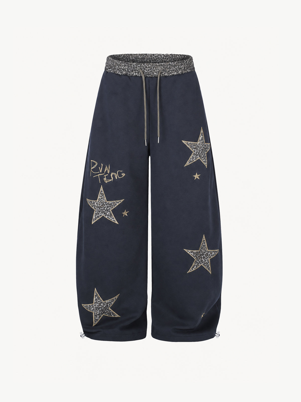[Copy]OYL-Lab Distressed Cross Print Baggy Pants