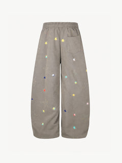 [Copy][Copy]OYL-Lab Distressed Cross Print Baggy Pants