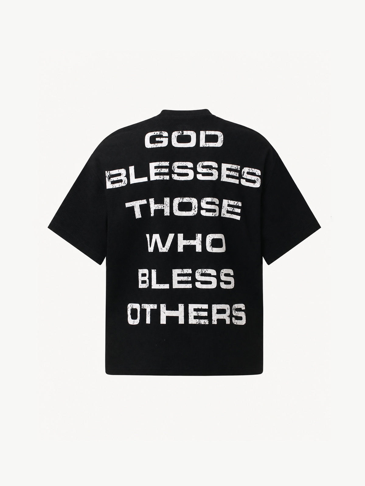 OYL-Lab Vintage Waffle Knit Cross  Tee